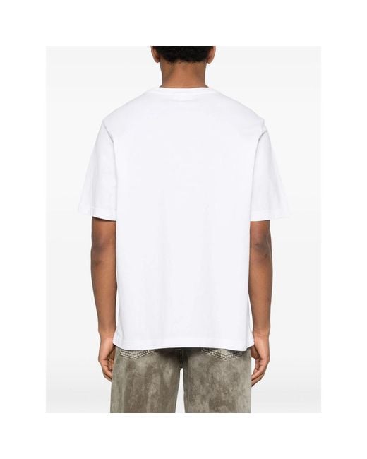 Maison Kitsuné White T-Shirt Organic Cotton for men