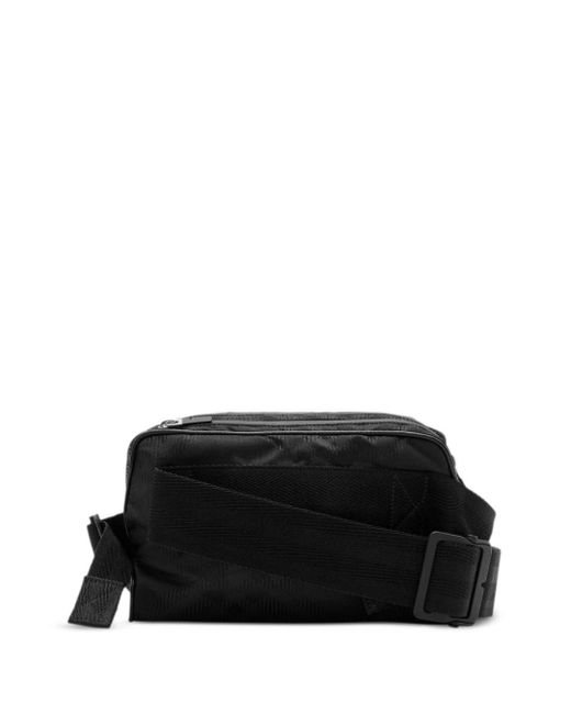 Burberry Black Check-Jacquard Belt Bag for men