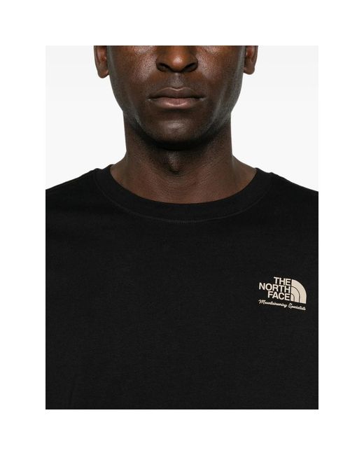 The North Face Black Graphic-Print T-Shirt for men