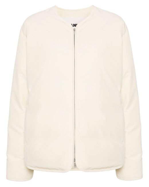 Jil Sander Natural Long-Sleeve Padded Jacket