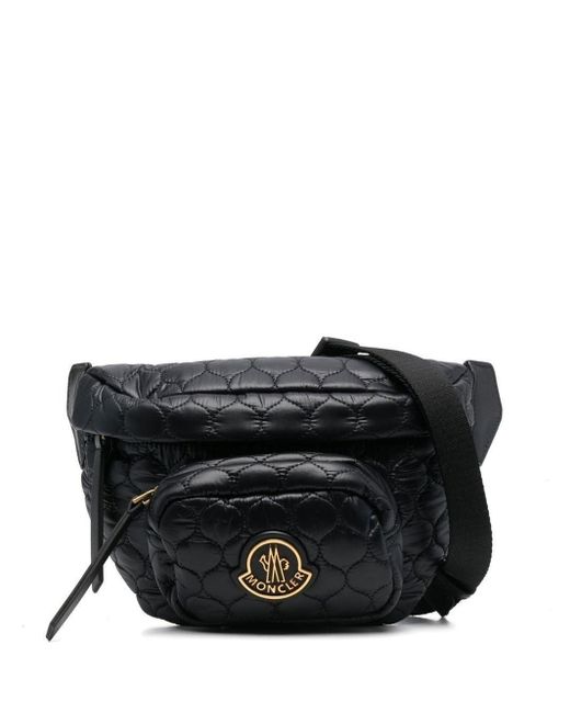 Moncler Black Logo-jacquard Belt Bag