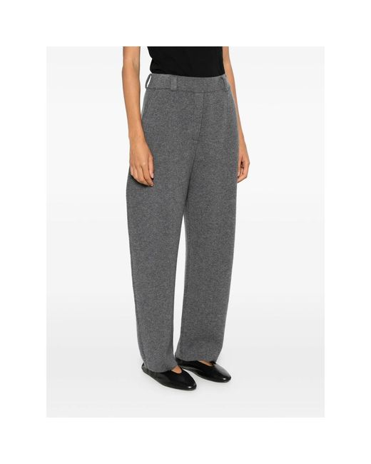 Lisa Yang Gray Wrenda Tapered Trousers