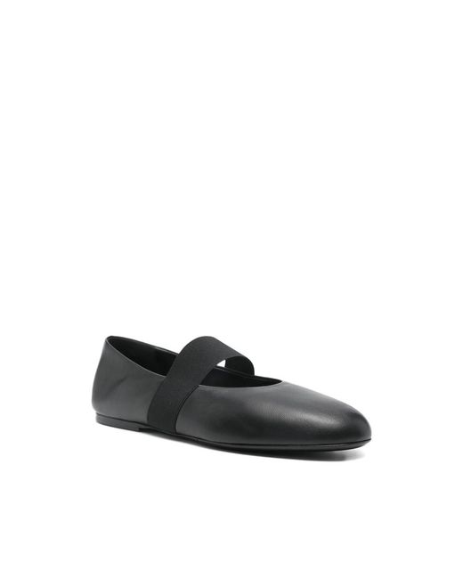 Co. Black Elastic-Strap Ballet Flats