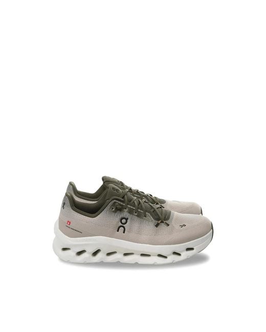 On Shoes Gray Lace-Up Fastening Sneakers for men