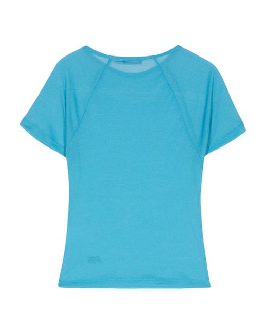 Paloma Wool Blue Omu Semi-Sheer T-Shirt