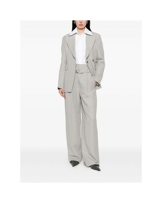 Seafarer Gray Irony Belt Trousers