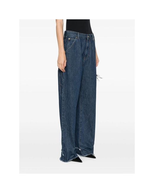 DARKPARK Blue Raw-Cut Jeans