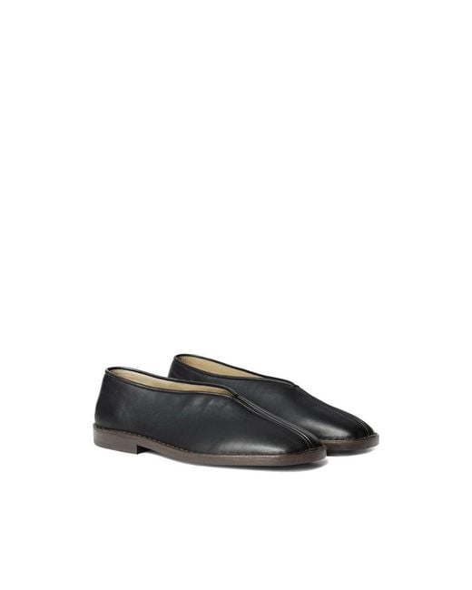 Lemaire Blue Flat Piped Slippers