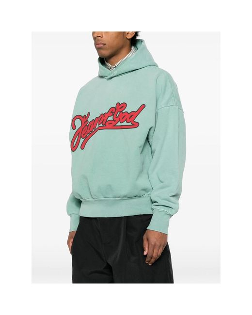 Fear Of God Green Hooded Sweatshirt for men