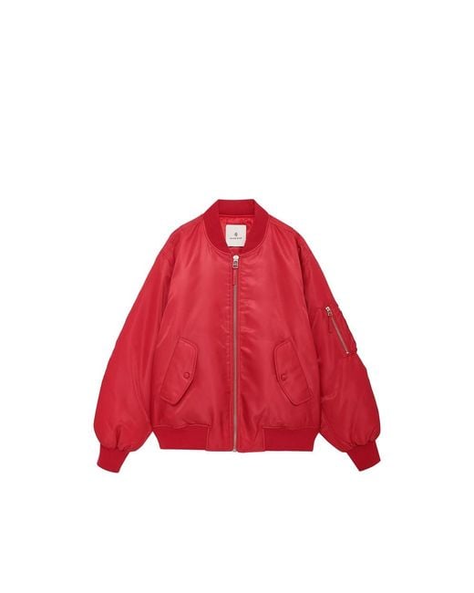 Anine Bing Red Leon Bomber