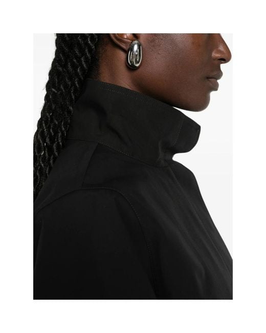 Alaïa Black High-Neck Cropped Jacket