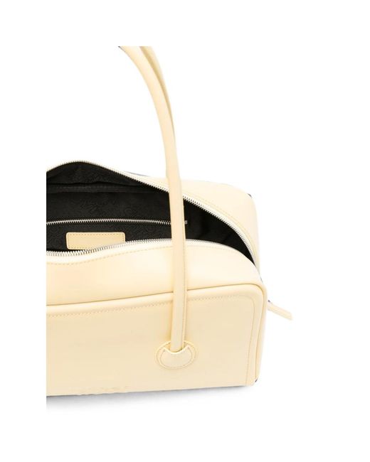 MARGE SHERWOOD Natural Logo-Embossed Leather Tote Bag