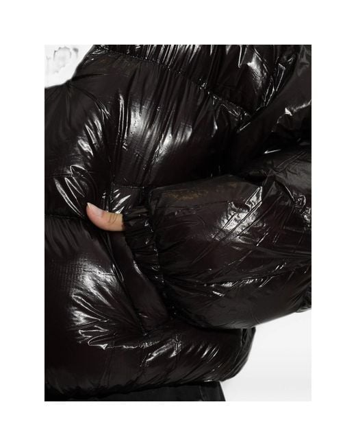 DIESEL Black High-Neck Puffer Jacket