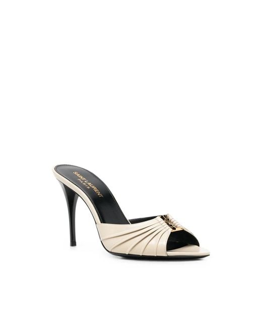 Saint Laurent White Neutrals Shoes
