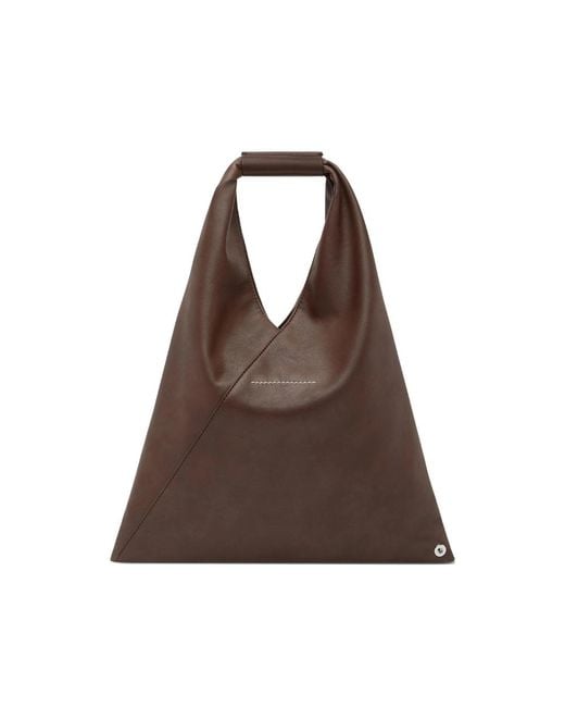 MM6 by Maison Martin Margiela Brown Small Japanese Tote Bag