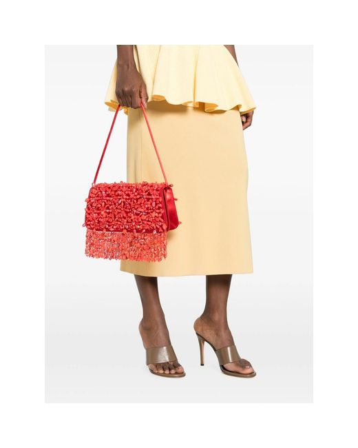 Cult Gaia Red Shoulder Bag Idalia Canyo