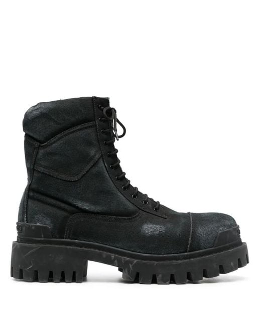 Balenciaga 20Mm Strike Boots in Black for Men | Lyst UK