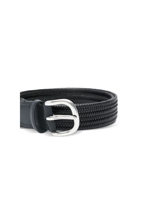 Eraldo Black Woven Belt for men