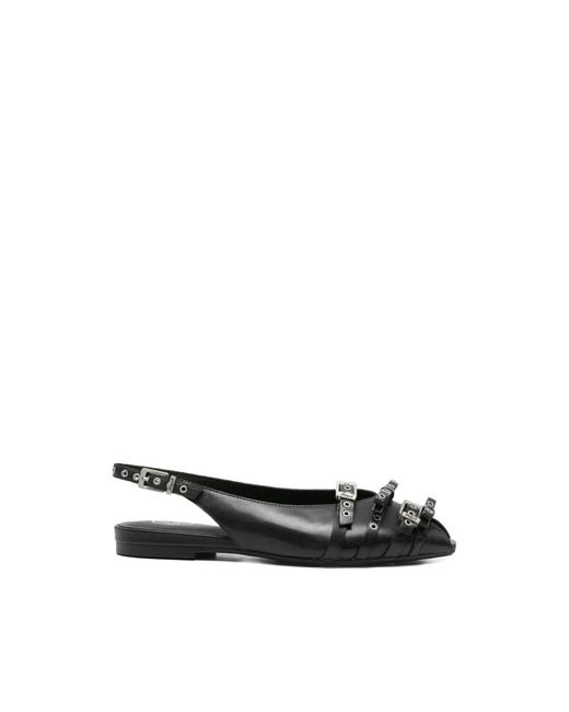 Ash Black Slingback Sandals