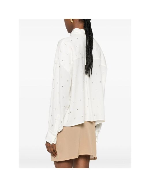 Fabiana Filippi White Shirt With Sequin Embellishment