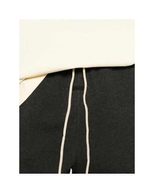 Fear Of God Black Classic Fleece Drawstring-Waist Track Pants for men