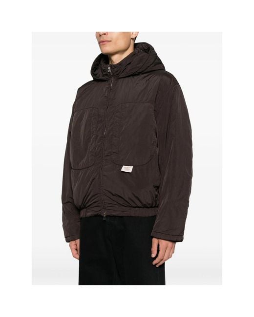 RANRA Brown Hooded Zip-Up Jacket for men