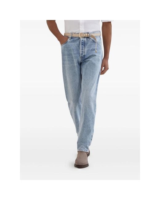 Brunello Cucinelli Blue Denim for men