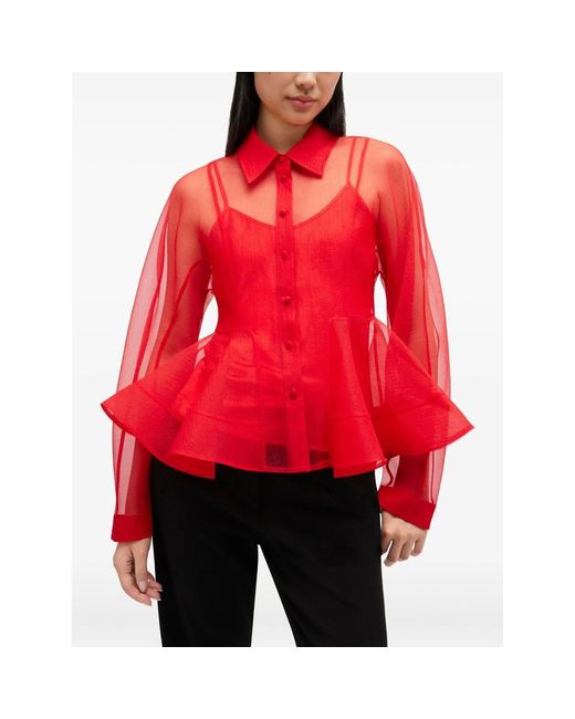 Ganni Shirts Red