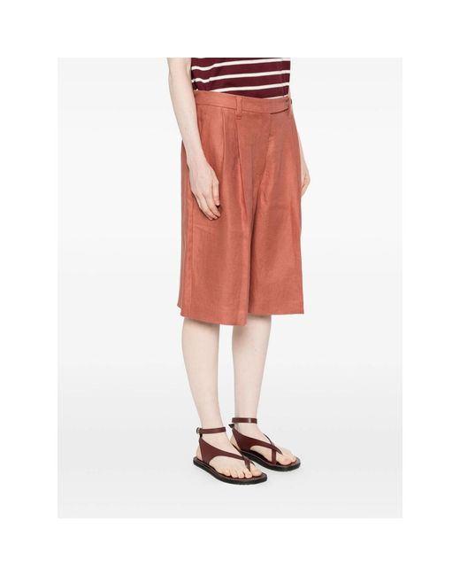 Brunello Cucinelli Red Shorts