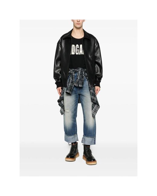 R13 Black I Don'T Give A F Graphic-Print T-Shirt for men