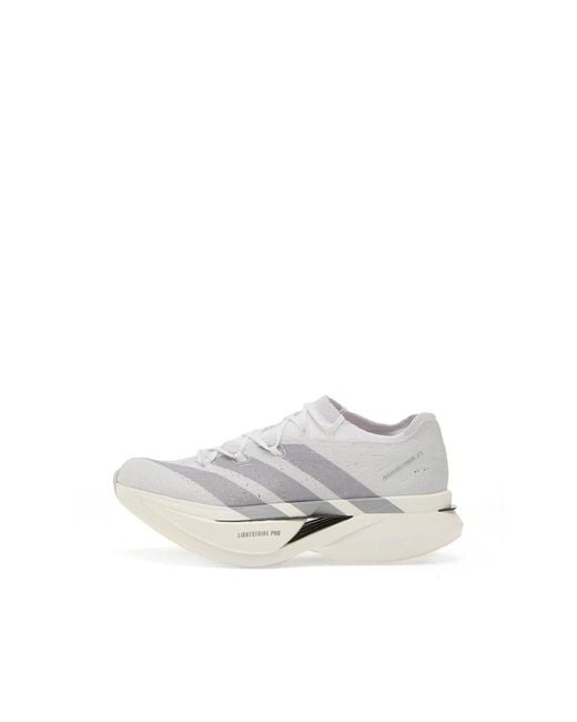 Adidas White Adizero Prime X3 Strung Sneakers for men