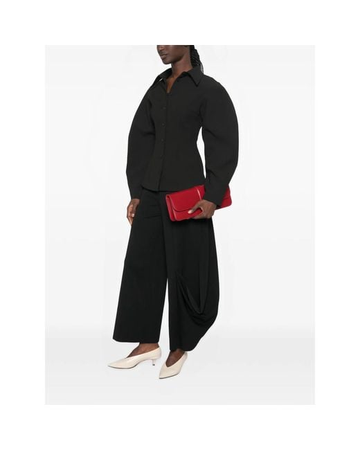 CFCL Black Wide-Leg Trousers