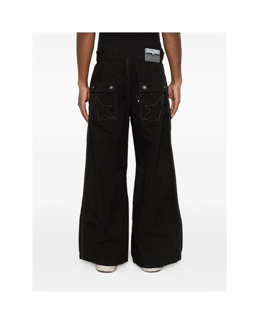 MADFRENZY Black Double-Button Trousers for men
