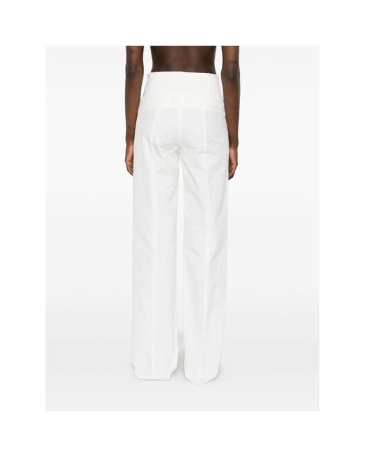Seafarer White Straight-Leg Trousers