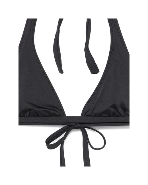 Frankie's Bikinis Black Frank Halterneck Triangle Bikini Top