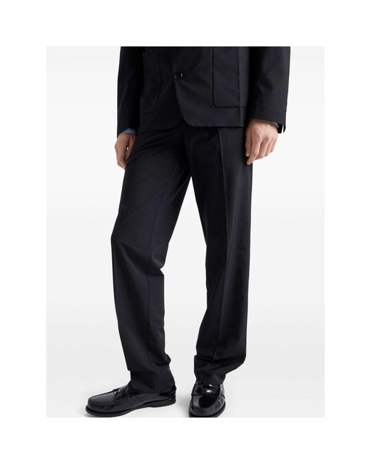 Prada Blue Straight Trousers for men