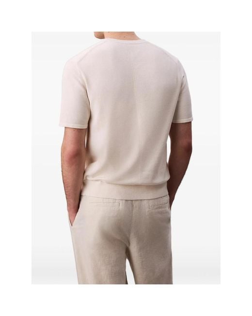 Calvin Klein Pink Pima Knitted Sweater for men
