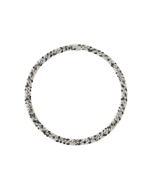 DARKAI Metallic Glitch Diamond Necklace for men