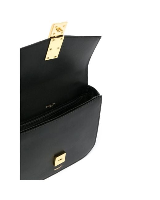 DeMellier London Black Vancouver Leather Shoulder Bag