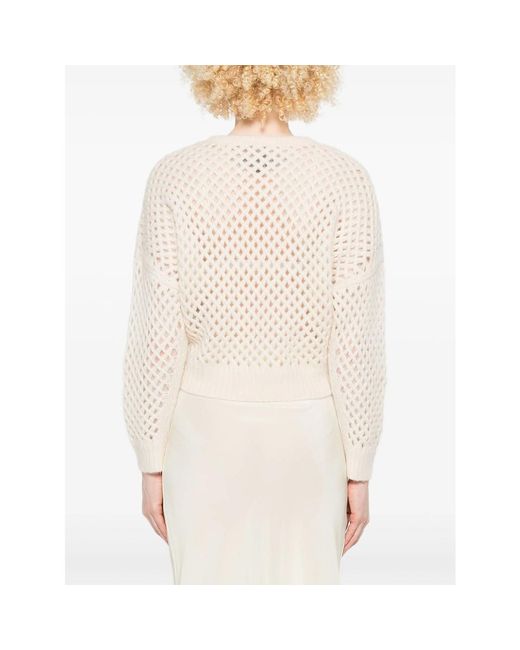 Max Mara White Neutrals Knitwear