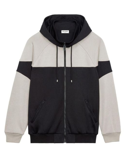 Saint Laurent Black Cotton Hooded Jacket for men