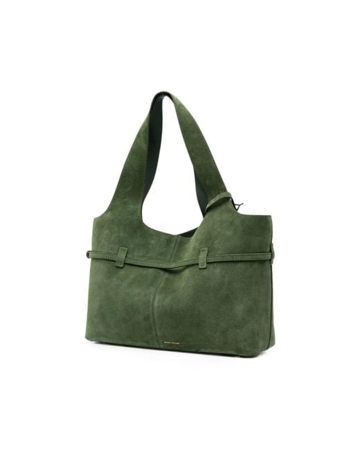 MANU Atelier Green Cambon Cabas Buckle-Detail Tote Bag