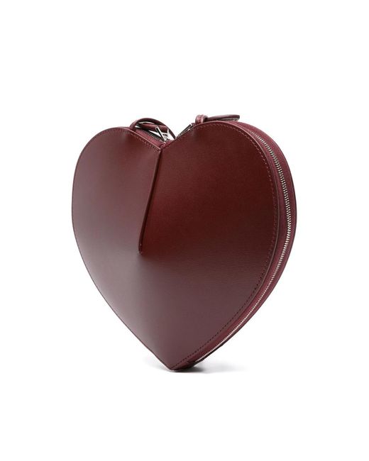 Alaïa Brown Heart-Shaped Leather Shoulder Bag