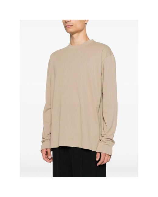 Jacquemus Natural Long-Sleeve T-Shirt for men