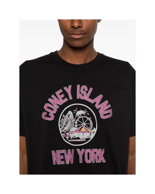 WILD DONKEY Black Graphic-Print T-Shirt for men
