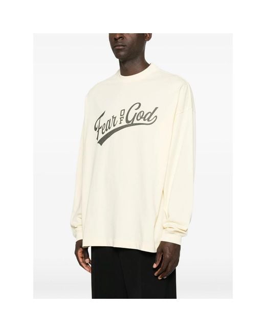 Fear Of God Natural Merch Long Sleeve T-Shirt for men