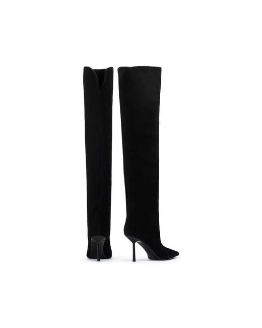 Le Silla Black Bella Pointed-Toe Boots