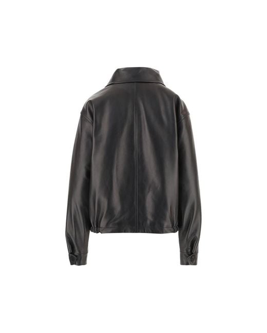 DARKPARK Black Zip-Up Leather Jacket