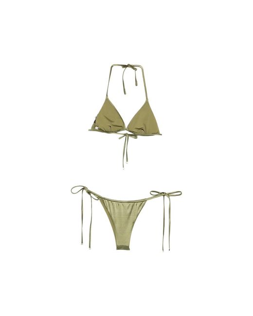 VENUJA Metallic Tie-Side Bikini