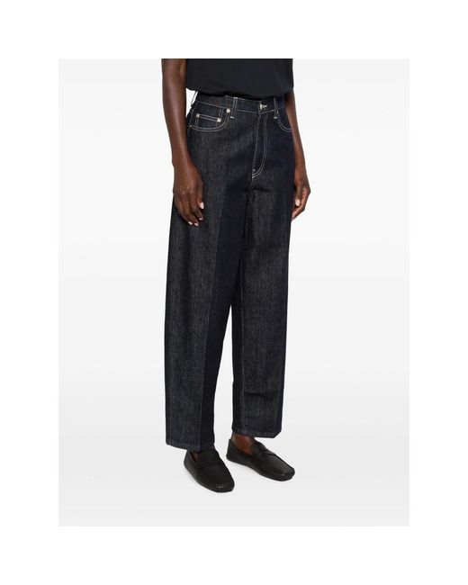 Fabiana Filippi Blue Contrast-Stitch Jeans